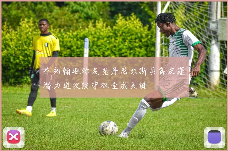 乔约翰逊称麦克丹尼尔斯具备皮蓬潜力进攻防守双全成关键
